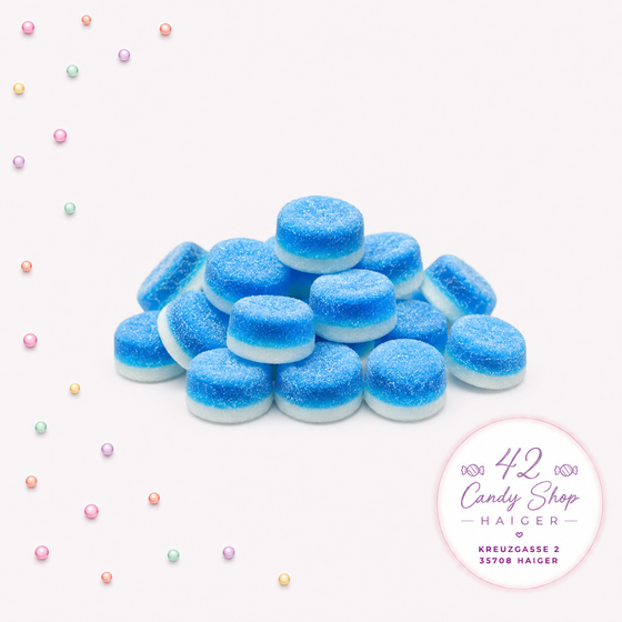 Gezuckerte-Blaue-Torte