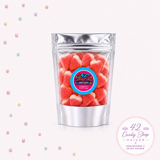 Fruchtgummi Erdbeer-Sahne-Herzen