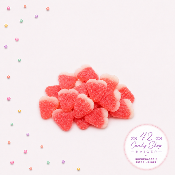 Gezuckerte-Sahne-Erdbeeren
