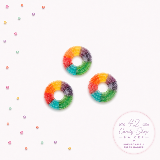 Multicolor-Ringe-gezuckert