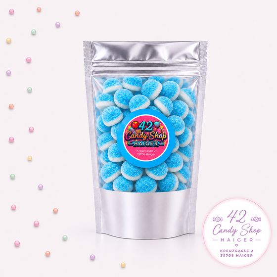 Gezuckerte-Blaue-Torte