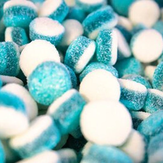 Gezuckerte-Blaue-Torte