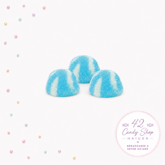 Blaue Twist Küsse (gezuckert)