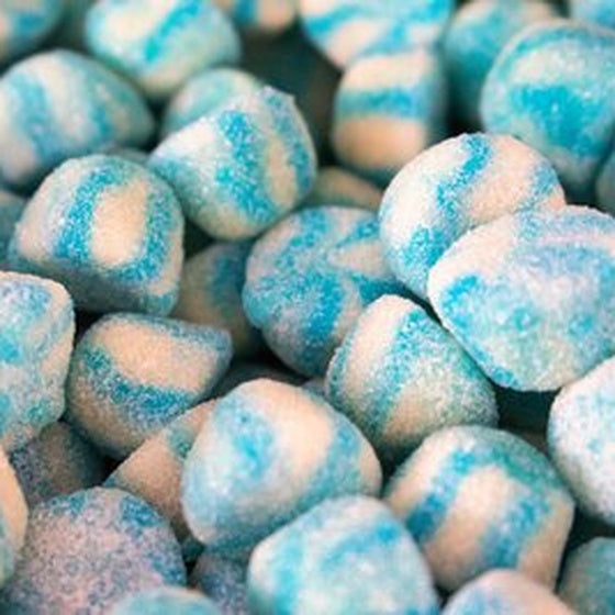 Blaue Twist Küsse (gezuckert)