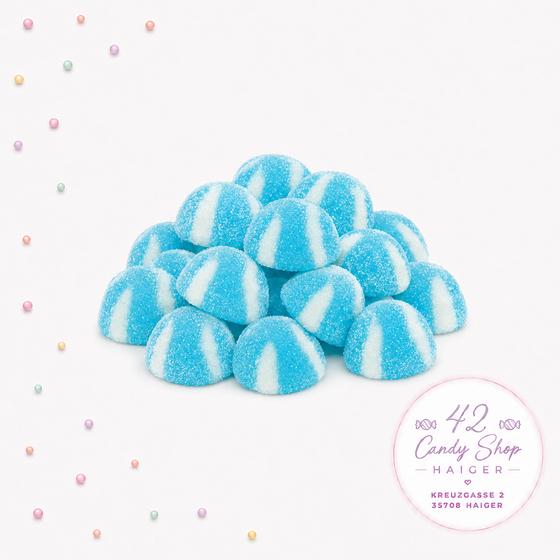 Blaue Twist Küsse (gezuckert)