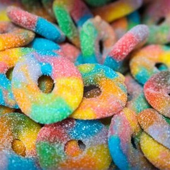 Multicolor-Ringe-gezuckert