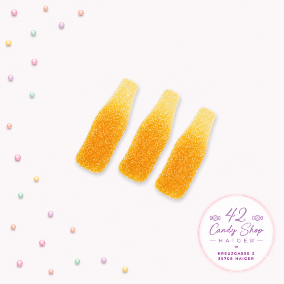 Saure Orange Flaschen