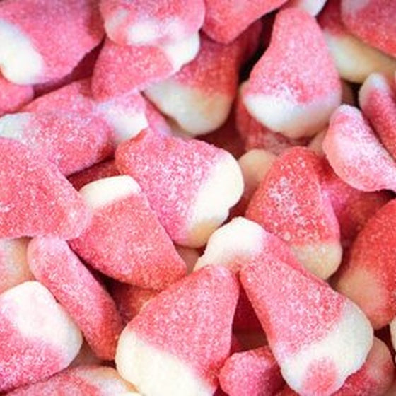 Gezuckerte-Sahne-Erdbeeren